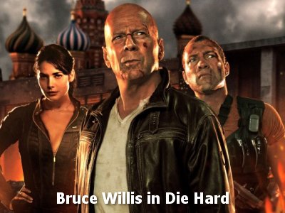 Bruce Willis in Die Hard